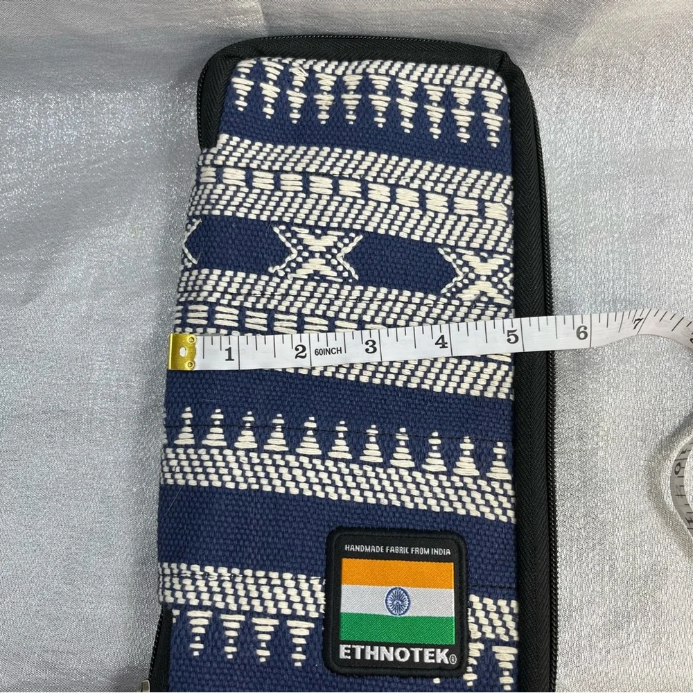 ETHNOTEK Boho wristlet wallet document holder embroidered zip around